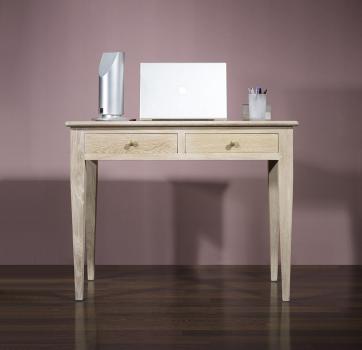 Table d'ecriture Lucas en Chne de style Louis Philippe Finition Chne Bross 