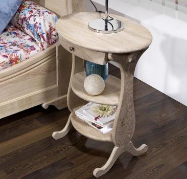 Gueridon Oval Nicolas ralis en Chne Massif de style Louis Philippe Finition chne bross 