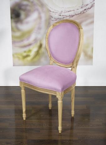 Chaise Simon ralise en Chne Massif de style Louis XVI Finition Chne Bross 