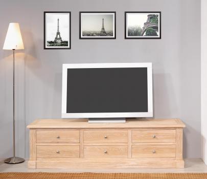 Meuble TV 16/me Laurent ralis en chne de style Directoire 