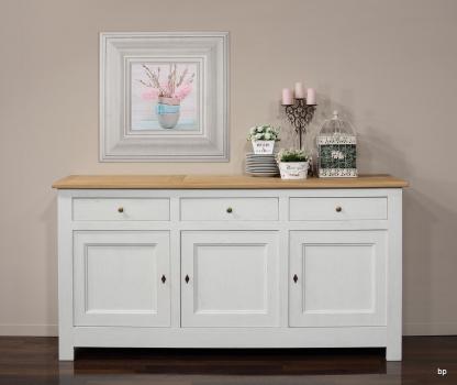 Buffet 3 portes Yann ralis en Chne Massif de style Campagnard 