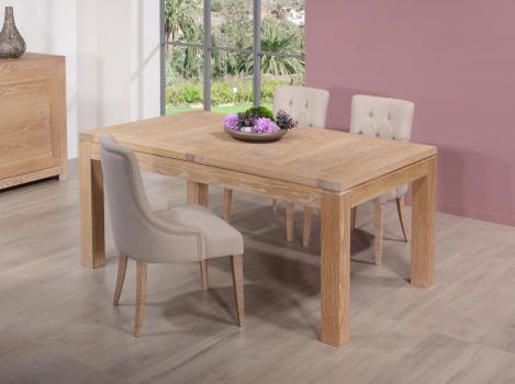 Table de repas rectangulaire 180X100 Tho ralise en Chne Ligne Contemporaine