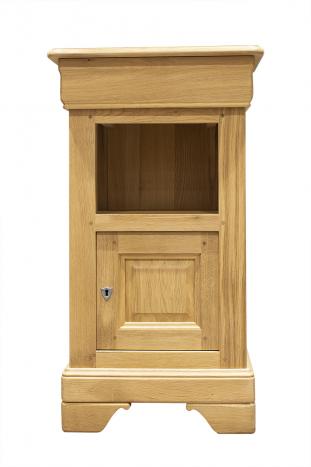 Meuble Tlphone Lo ralis en Chne Massif de style Louis Philippe Finition Chne bross  naturel SEULEMENT 1 DISPONIBLE