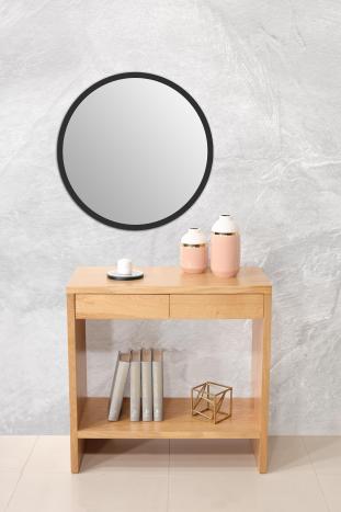 Console 2 tiroirs Frdric ralise en chne de style Contemporain Finition Chne Bross Naturel