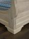 Lit bateau Mathis 90x200 ralis en chne Massif de style Louis Philippe Finition Chne Bross Blanchi