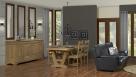 Buffet 4 portes Gael ralis en Chne Massif de style Louis Philippe Finition Chne Bross