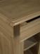 Petite vitrine 1 porte 1 tiroir ralise en Chne Massif de style Louis Philippe Finition chne bross