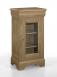 Petite vitrine 1 porte 1 tiroir ralise en Chne Massif de style Louis Philippe Finition chne bross
