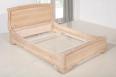 Lit 140*190 Guillaume ralis en chne massif de style Louis Philippe Finition Chne Bross Blanchi