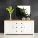 Buffet 3 portes Pablo ralis en Chne Massif de style Campagne Corps Ivoire n2 Plateau chne naturel SEULEMENT 1 DISPONIBLE