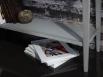 Console Marilou ralise en Chne de style Directoire Finition Chne Bross Gris et Tons Pastels