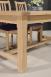 Table de ferme rectangulaire AXEL ralise en Chne massif 160x100 + 2 allonges de 45 cm 