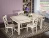 Table de ferme rectangulaire Axel ralise en Chne massif 200x100 + 2 allonges de 45 cm Finition Chne Bross
