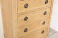 Commode 5 tiroirs Yvan ralise en Chne de style Directoire Finition chne bross naturel patin SEULEMENT 1 DISPONIBLE