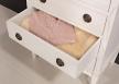 Commode 5 tiroirs Yvan ralise en Chne de style Directoire Chne Ivoire n2 patin SEULEMENT 1 DISPONIBLE