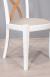 Chaise Sbastien ralise en Chne Massif de style Louis Philippe Finition Chne Bross Ivoire N 1 Croisillon Chne Naturel