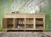 Buffet 4 portes Amaury ralis en Chne Massif de style Campagnard Finition Chne bross blanchi