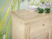 Buffet 4 portes Amaury ralis en Chne Massif de style Campagnard Finition Chne bross blanchi