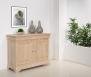 Buffet 2 portes 2 tiroirs Laura ralis en Chne Massif de style Louis Philippe 130 de large  SEULEMENT 1 DISPONIBLE