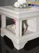 Table Basse Emmanuel ralise en Chne de style Louis Philippe  Finition Chne Bross Gris Perle