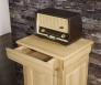 Fromager ou petit bahut Loc ralis en Chne Massif de style Louis Philippe SEULEMENT 1 DISPONIBLE DANS UNE FINITION CHENE BROSSE 