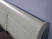 Lit Bateau 160x200 Etienne ralis en Chne Massif de style Louis Philippe Campagnard Finition Chne Bross Gris Perle