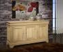 Buffet 3 portes Ludovic ralis en Chne Massif de style Louis Philippe Finition Chne Bross Naturel 