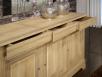 Buffet 3 portes Ludovic ralis en Chne Massif de style Louis Philippe Finition Chne Bross Naturel 