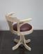 Fauteuil de Bureau Marc ralis en Chne Massif PIVOTANT ASSISE BORDEAUX Finition Chne Bross Blanchi