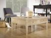 Table basse carre Justin ralise em Chne de style Directoire