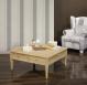 Table basse carre Justin ralise en Chne de style Directoire avec Marqueterie