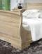 Lit Hugo 160x200 ralis en Chne Massif de style Louis Philippe Finition Chne Bross 