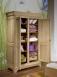 Armoire 2 portes Stphane ralise en Chne Massif de style Louis Philippe Finition Chne Bross Naturel