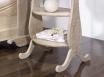 Gueridon Oval Nicolas ralis en Chne Massif de style Louis Philippe Finition chne bross Blanchi