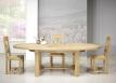 Table de ferme ovale Tom ralise en Chne Massif de style Campagnard 170*110 
