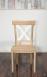 Chaise Eliot ralis en chne massif de style Campagnard Finition Chne Bross Naturel et Ivoire