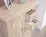 Farinier 1 porte 5 tiroirs Jean ralis en Chne Massif de style Louis Philippe 