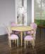 Table ronde  volets Clment, DIAMETRE 120 ralise en Chne Massif de style Louis XVI - 5 allonges de 40 cm
