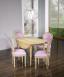 Table ronde  volets Clment, DIAMETRE 120 ralise en Chne Massif de style Louis XVI - 5 allonges de 40 cm