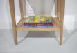 Meuble d'appoint Stphane ou meuble tlphone ralis en Chne massif de style Directoire Finition Chne Bross Naturel