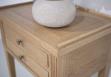 Meuble d'appoint Stphane ou meuble tlphone ralis en Chne massif de style Directoire Finition Chne Bross Naturel