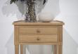 Meuble d'appoint Stphane ou meuble tlphone ralis en Chne massif de style Directoire Finition Chne Bross Naturel