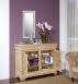 Buffet 2 portes Ethan ralis en chne massif de style Louis Philippe Finition Chne Bross 