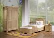 Chevet 2 tiroirs Jean-Baptiste ralis chne massif de style Louis Philippe Finition Chne Bross 