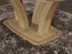 Table de repas Contemporaine 160x110 ralise en Chne massif avec cramique Finition CHENE BROSSE