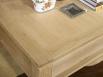 Table basse rectangulaire Jean-Gabriel ralise en Chne Massif Ligne Contemporaine 120*80 
