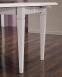 Table  volets octogonale 120x120 ralise en Chne Massif 4 pieds fuseaux 2 allonges de 40 cm  CHENE BROSSE GRIS PERLE