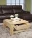 Table basse Jean-Gabriel ralise en Chne Massif Ligne Contemporaine Finition Chne bross