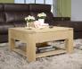 Table basse Jean-Gabriel ralise en Chne Massif Ligne Contemporaine Finition Chne bross