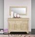  Miroir glace biseaute 120x60 ralis en Chne Massif 